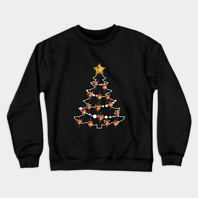 Hans Gruber Die Hard Christmas Tree Baubles Crewneck Sweatshirt by Rebus28